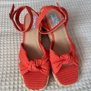 Matisse Red Espadrille Sandals
